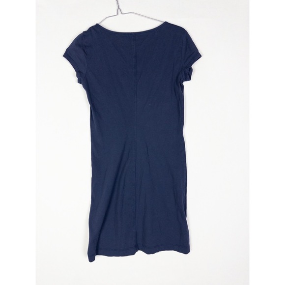 Lilly Pulitzer Dress Womens XXS Blue V Neck Embroidered Midi Shirt Short Sleeve - Picture 5 of 7